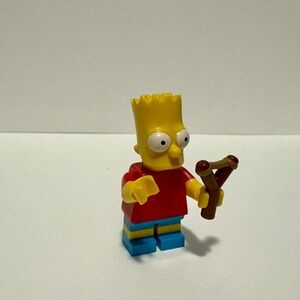 Lego Bart Simpson Minifigure with Slingshot